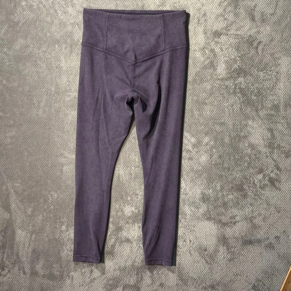 Athleta Women’s Small Purple High Rise 7/8 Leggings Hidden Waist Pocket #1600